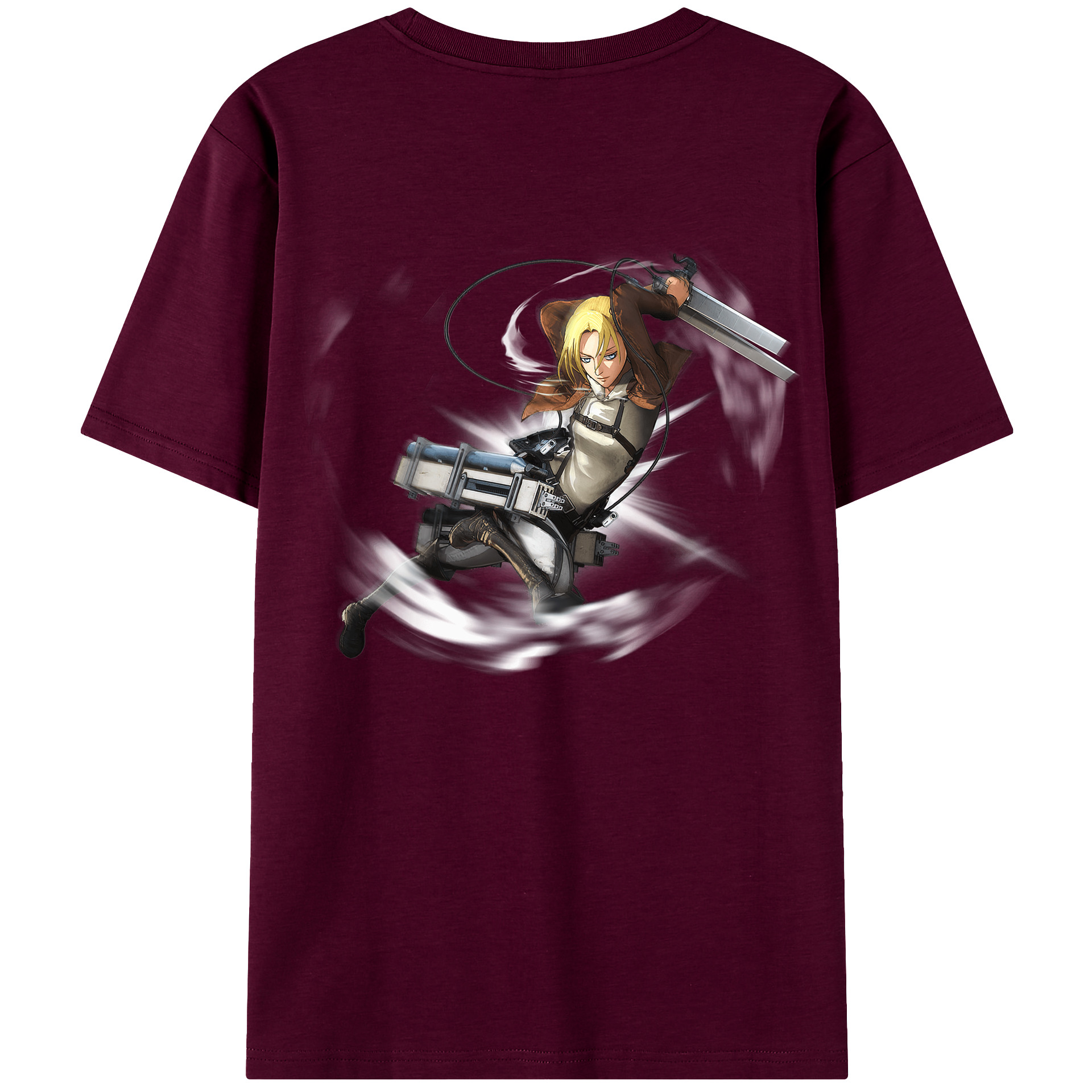 （画像用） 進撃の巨人 アニ・レオンハート Attack on Titan Annie Leonhart レディース半袖Tシャツ(バックプリント)